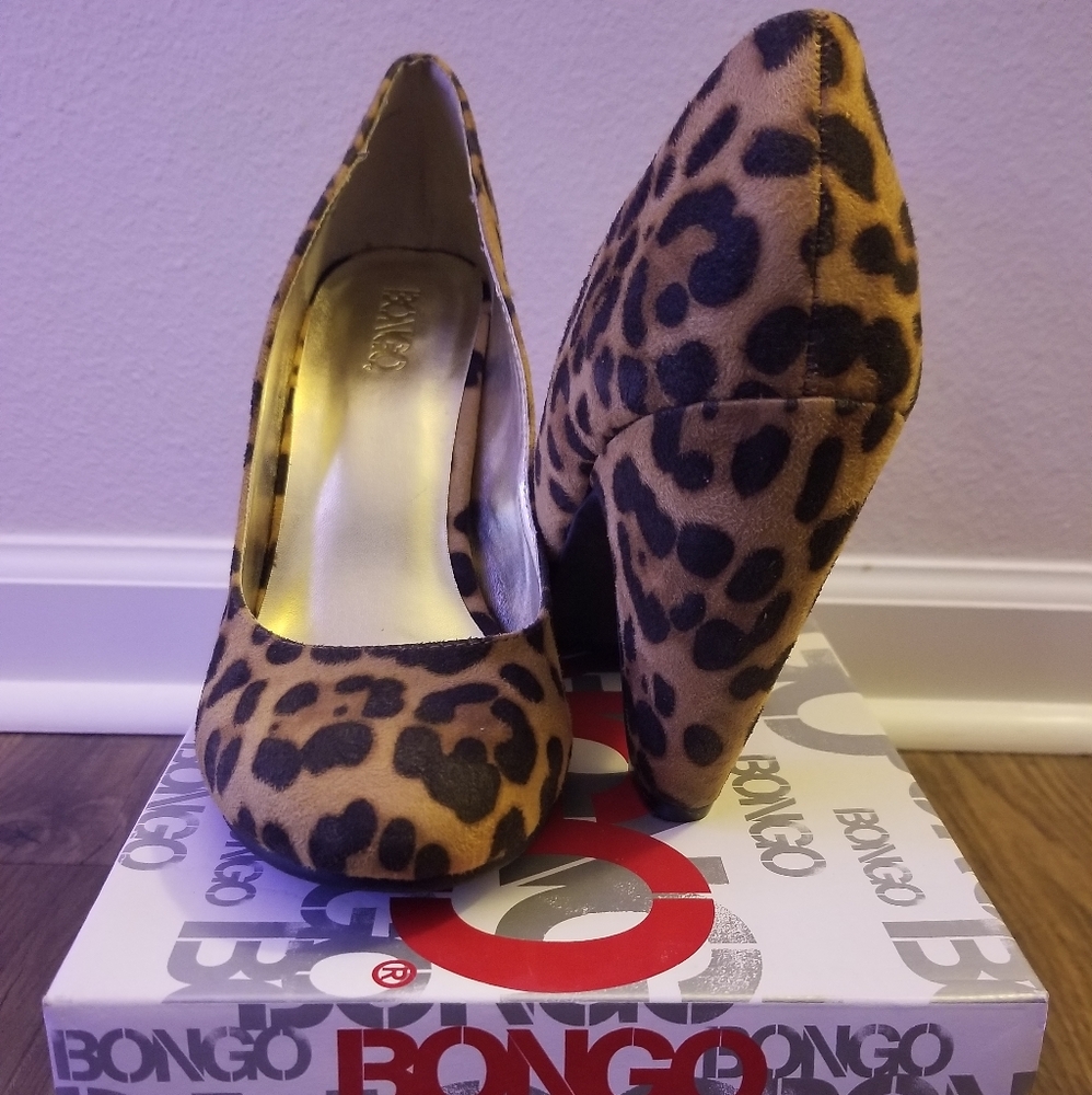 New Bongo leopard heels